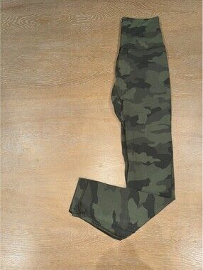 Lululemon Align Pant II 25" Heritage 365 SIZE 2 Camo Green Twill